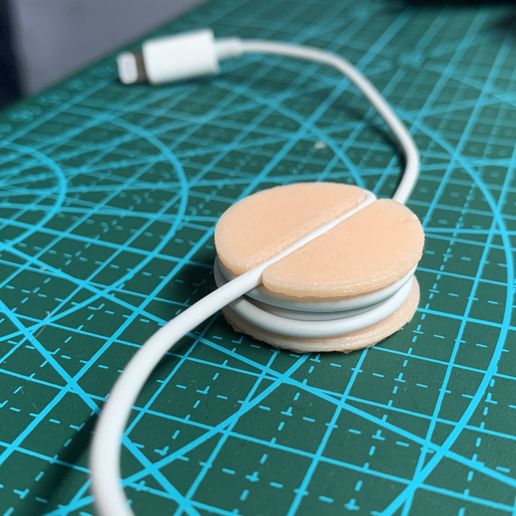 Headphone earphone cable roller length adjustment 3D model