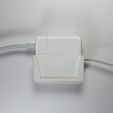 Mac Power Adapter Holder 3D printer 3D printing 3D model Cults4.jpg Mac Power Adapter Holder