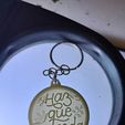 FOTO-HAZ-QUE-SUCEDA.jpeg Key ring with message in lithophane
