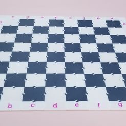 ChessBoard.jpg Archivo STL gratis Tablero de ajedrez con notación・Objeto para impresora 3D para descargar