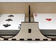 PXL_20210105_024129424-01.jpeg Laser SVG Cut File Draw and Discard Box, PNG Playing Card Holder, Deal and Discard Holder, Game Card Holder File