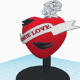 True-love-heart-2.png True Love decoration sculpture stand, love gift, heart with ribbon, rose and swallows, Valentine's Day gift, anniversary gift, engagement, proposal, marriage gift