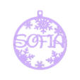 ADORNO SOFIA.stl sofia ornament