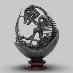 untitled.31.jpg OBJ file BABY MAIASAURA POSE 3 TO 1:1 SCALE PARTE 1 DE 4・3D printable model to download