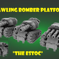 Front.png STL-Datei Krabbelbomber-Plattform "Der Estoc"・3D-druckbare Vorlage zum herunterladen