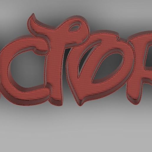 First name Victoria disney style 3D model