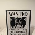 382104901_10159372887887085_1968024184302301765_n.jpg Gol D Roger, One Piece Wanted Poster, LED Light Box