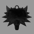 Render-05.jpg The Witcher Wolf Medallion 043A | 52 x 42 x 33mm