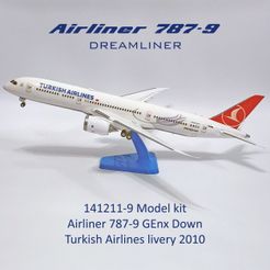141211-9-Model-kit-Boeing-787-9-GEnx-Down-Photo-01m1.jpg 3D file 141211-9 Airliner 787-9 GEnx Down・3D print design to download