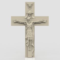 Cross-catholic.jpg Datei STL 3Dmodel STL CNC Katholisches Kreuz Satz 1・Design für 3D-Drucker zum herunterladen