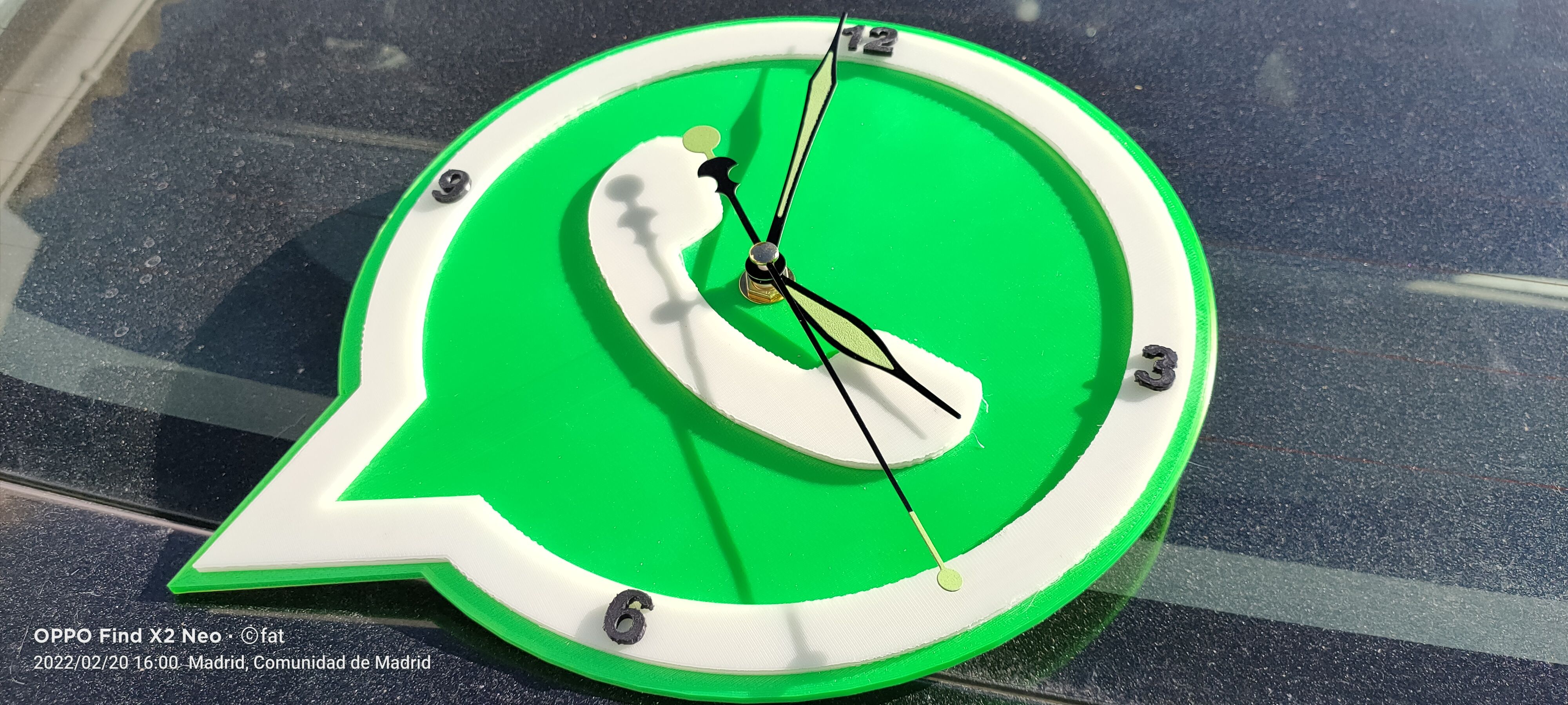 Download OBJ file WhatsApp wall clock • 3D printer object ・ Cults