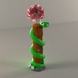 snake-with-flower.jpg Snake on tree propagation station vase