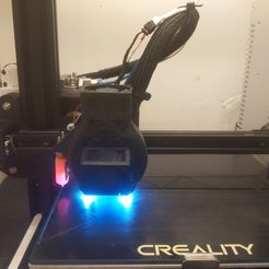 Ender 3, 3 V2, 3 pro, 3 max, dual 40mm axial fan hot end duct / fang. CR-10, Micro Swiss direct drive et compatible bowden. Aucun support nécessaire pour l'impression