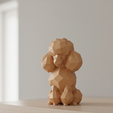 render-4.png Low-poly style Poodle – Modern low-poly design