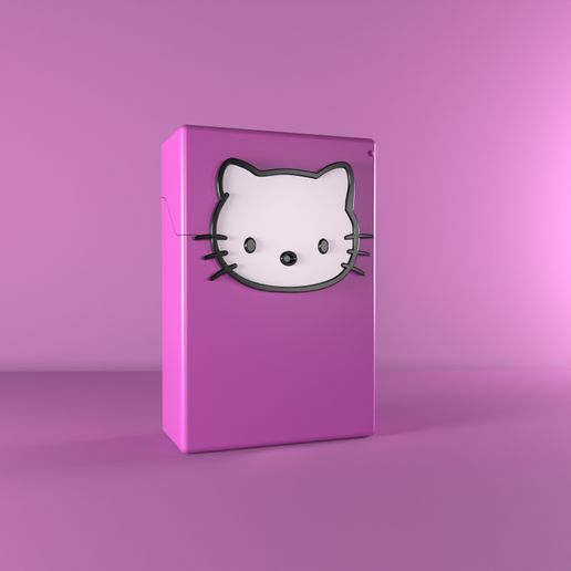 cigarette case hello kitty 👋 Hello Kitty cigarette case box・ STL File for ・Cults