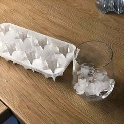 3D Printed Personalized Ice Cube Tray by joeybonez