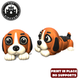 Flexi-Tiny-Beagle,-I1.png Flexi Tiny Beagle, figura fidget articulada, versión llavero incluida, 3mf incluidos