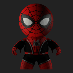 FFH-SPIDERMAN-RENDER.png STL file Spider-Man Far From Home Mighty Mugg Inspired Toy・3D printing design to download