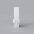 E_6_Renders_1.png Niedwica Vase E_6 | 3D printing vase | 3D model | STL files | Home decor | 3D vases | Modern vases | Floor vase | 3D printing | vase mode | STL