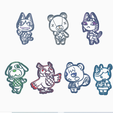 pack animal 2.png PACK 15 COOKIE CUTTER / ANIMAL CROSSING