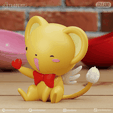 kero03.png Kero Chan Sakura Card Captor Chibi Cute Print in Place