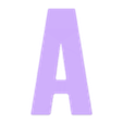 A.stl Simple uppercase alphabet- Abecedario mayuscula sencilla