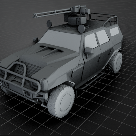 Komatsu LAV  Light Armored Vehicle ARMOURED CAR 3D PRINT MODEL