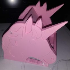 P_20200411_225156.jpg Fichier STL Licorne du stand téléphonique・Modèle à télécharger et à imprimer en 3D