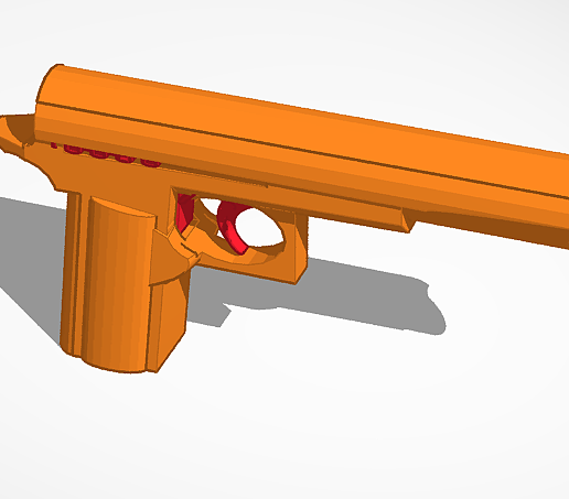 Tic Tac Gun 3D model