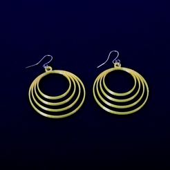 114A1422.jpg Free STL file 4-ring earrings・3D print model to download, KreaPrint3D
