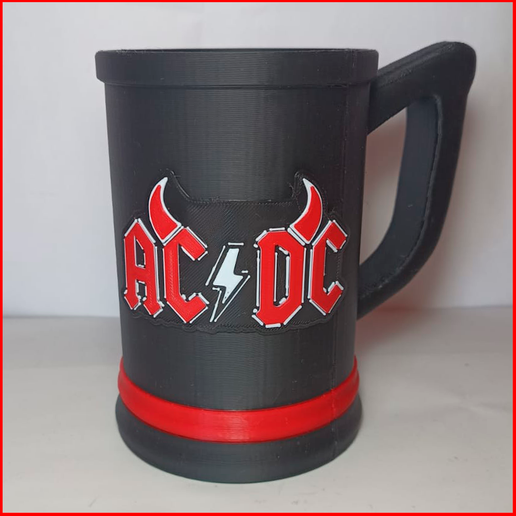 🤘 ac dc horns - Glass/ pitcher・ STL File for 3D printing・Cults