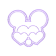 mickey menos material v1.stl MICKEY MOUSE DISNEY LOVE COOKIE CUTTER