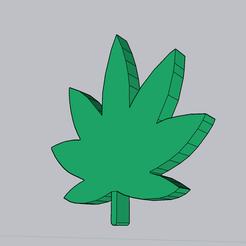 image-15.png Fichier STL gratuit Feuille de cannabis・Objet imprimable en 3D à télécharger