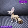 3.jpg Fennec fox realistic articulated flexi toy