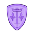 Blason Jeanne d'arc 4.stl Blason Jeanne d'arc /coat of arms of Jeanne d'arc