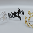 RENDER2.png Bracelet DRAGON 3D print model (Seven Deadly Sins)