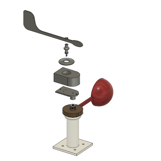 Untitled.png Free STL file Anemometer w/ Hall Effect Sensor・3D printable design to download, SeanTheITGuy