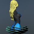 Preview06.jpg Invisible Woman Bust - Fantastic Four 3D print model