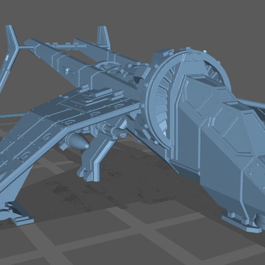 Epic scale human attack VTOL - 3D model önizlemesi