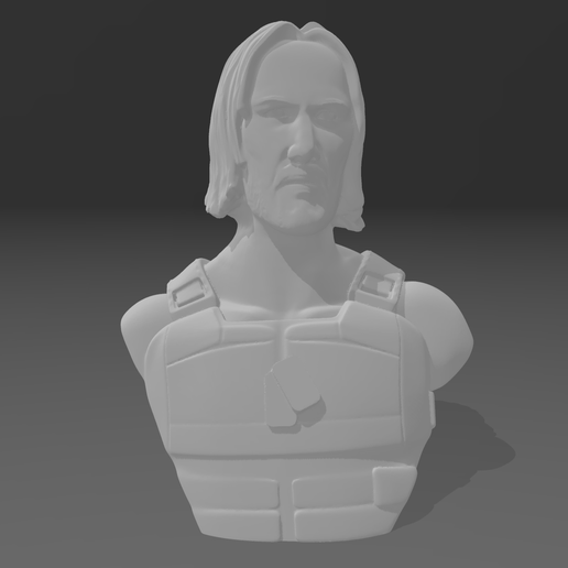 STL file CyberPunk 2077 Keanu Reeves Head Bust 👤 ・3D printable model to ...