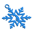 JSnowflakeInitialGiftTag3DImage.png Letter J - Snowflake Initial Gift Tag Ornament