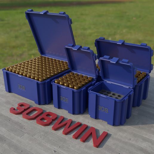 A_08_308win_01.jpg AMMO BOX 308 WIN AMMUNITION STORAGE 308win CRATE ORGANIZER