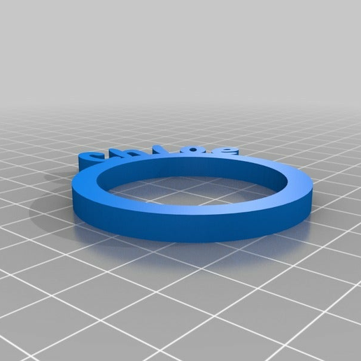 chloe napkin ring - 3D model önizlemesi