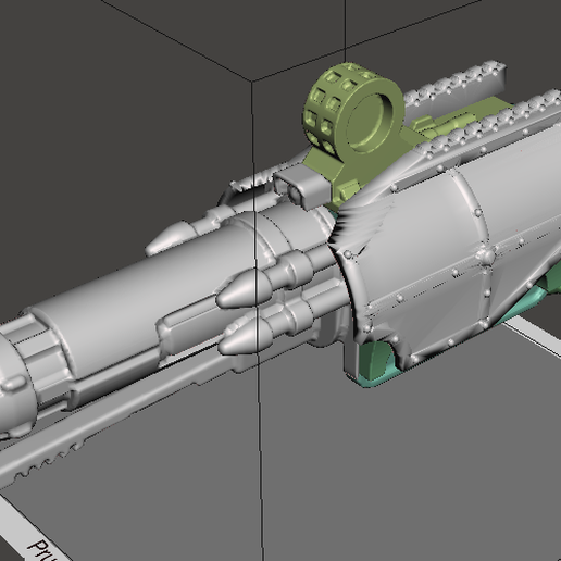 Download free STL file Quake Cannon 40K scaled and sliced • 3D printer
