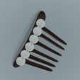 female-braid-hair-comb-08-v3-02.png FRENCH PLEAT HAIR COMB Multi purpose Female Style Braiding Tool hair styling roller braid accessories for girl headdress weaving fbh-08 3d print cnc
