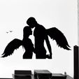 angels 2.jpg Couple Hugging Wall sticker Angels