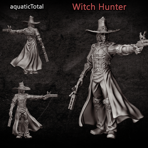 🧙‍♀️ Witch Hunter・ STL File for 3D printing・Cults