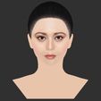 25.jpg Beautiful asian woman bust for full color 3D printing TYPE 10