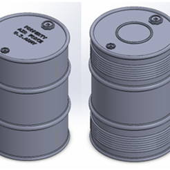 Drums.png 1/35 scale fuel/oil drums for USA, Germany, and generic drums