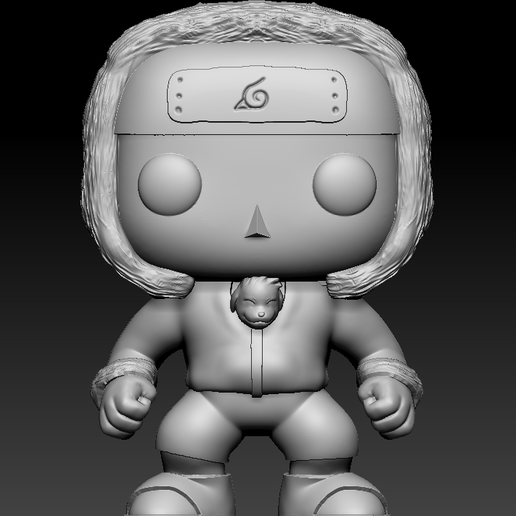 FUNKO POP KIBA AND AKAMARU - NARUTO 3D model